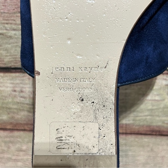 Jenni Kayne Blue Suede Mules - Picture 8 of 8